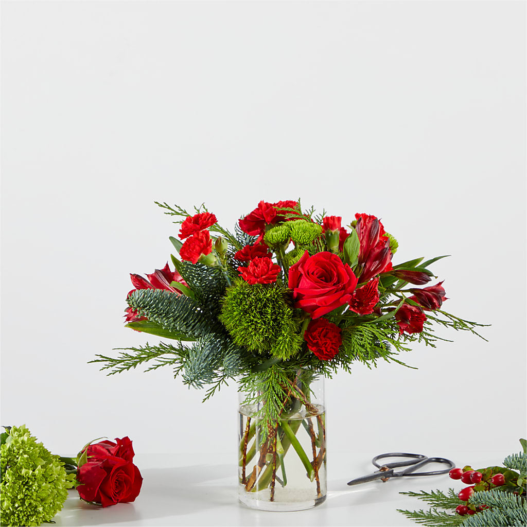 Merry Moment Bouquet – A Florist Original – Ashland Floral Gardens Llc, Ashland OH
