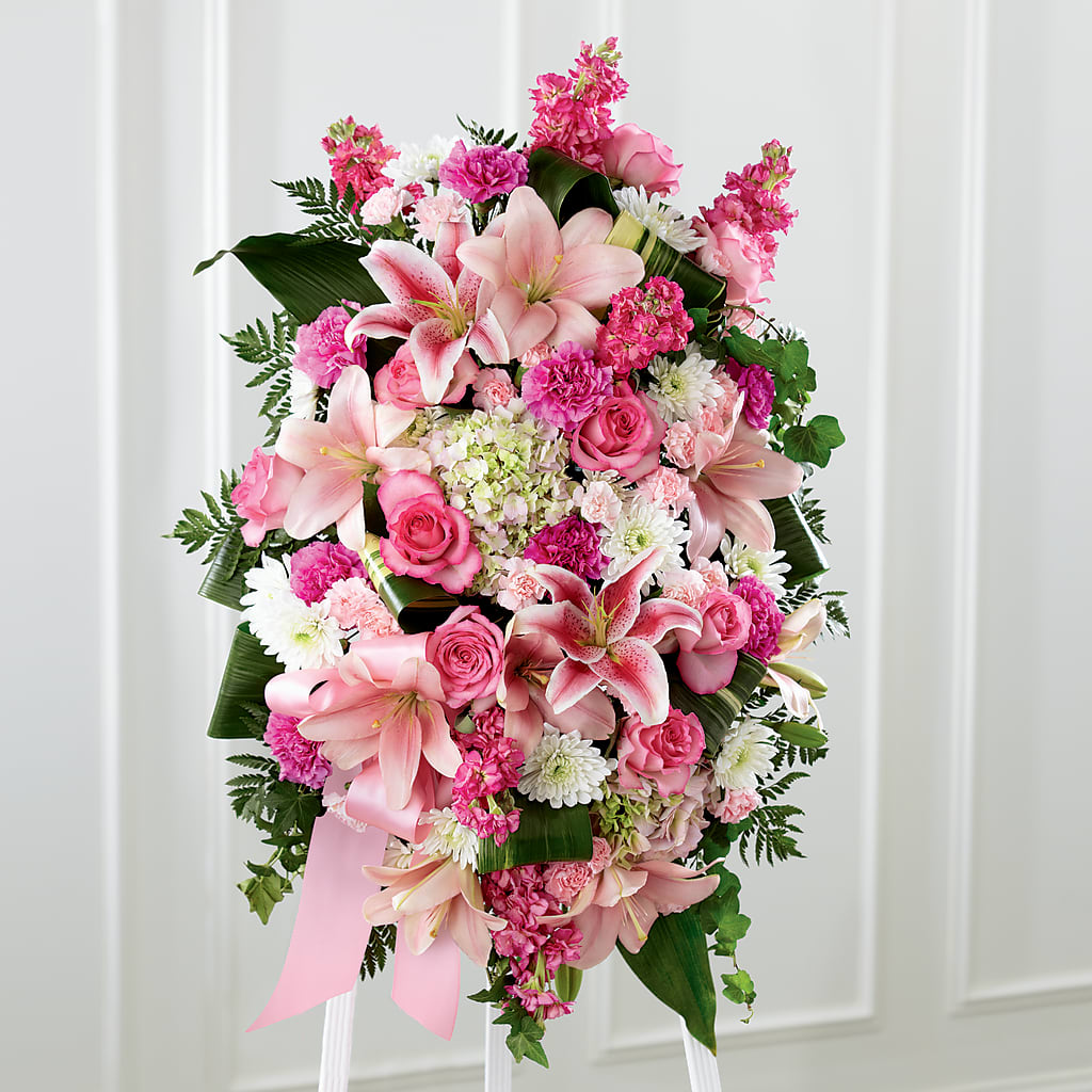 Comforting Standing Spray – Ashland Floral Gardens Llc, Ashland OH