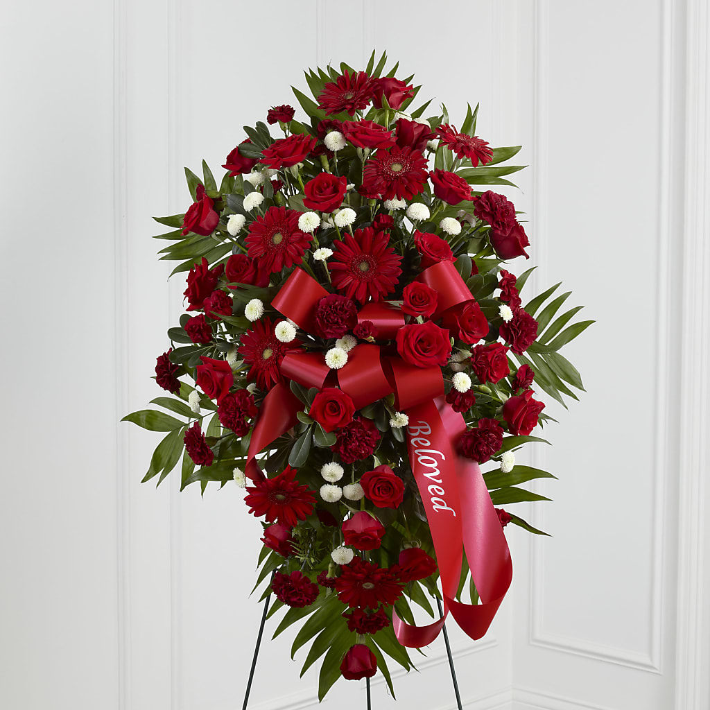 Treasured Memories Standing Spray – Ashland Floral Gardens Llc, Ashland OH