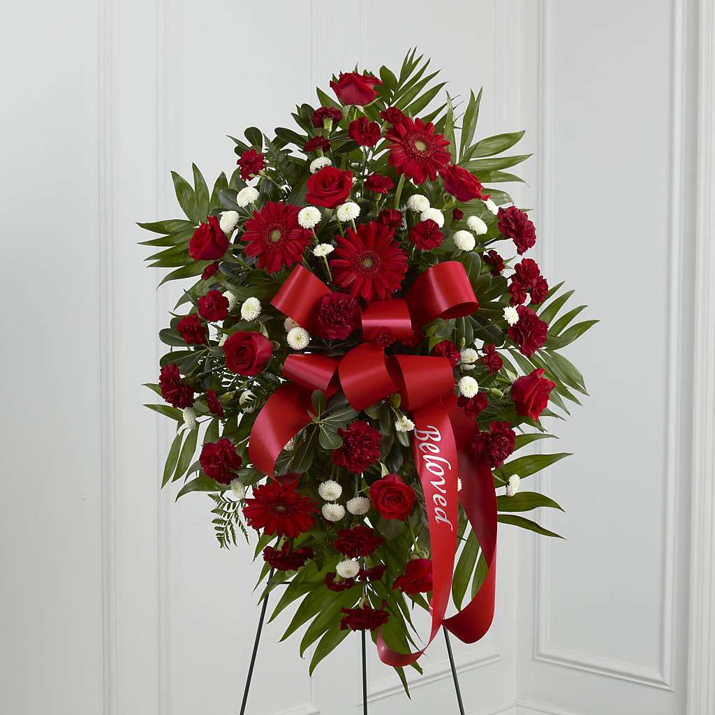 Treasured Memories Standing Spray – Ashland Floral Gardens Llc, Ashland OH