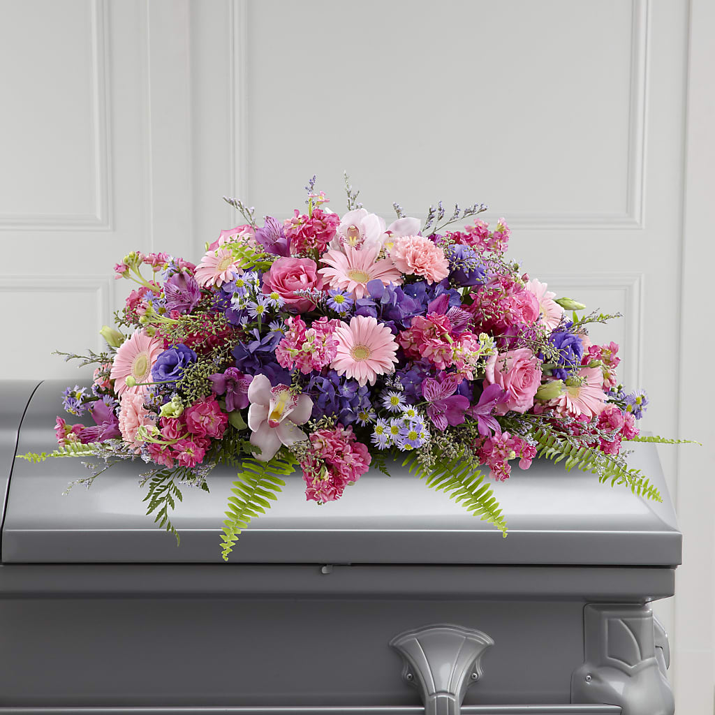 Glorious Garden Casket Spray – Ashland Floral Gardens Llc, Ashland OH