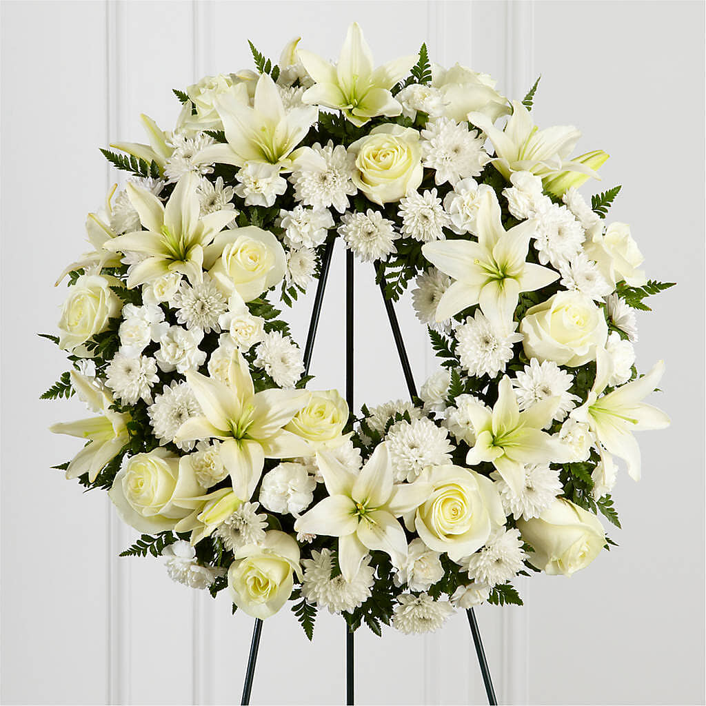 Treasured Tribute Wreath – Ashland Floral Gardens Llc, Ashland OH