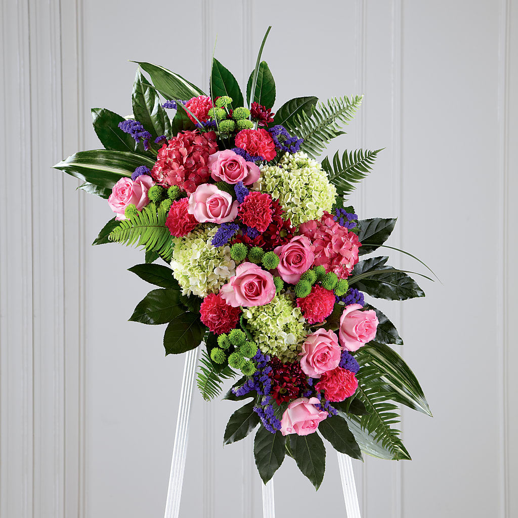 Refreshing Mix Standing Spray – Ashland Floral Gardens Llc, Ashland OH