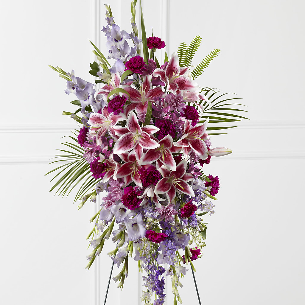Tender Touch Standing Spray – Ashland Floral Gardens Llc, Ashland OH