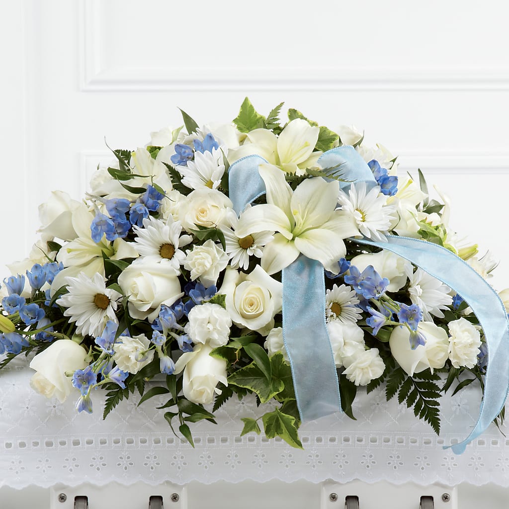 Tender Treasure Casket Spray – Ashland Floral Gardens Llc, Ashland OH