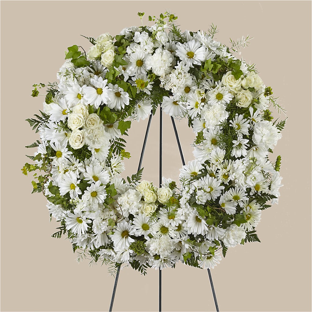 Faithful Wishes Wreath – Ashland Floral Gardens Llc, Ashland OH