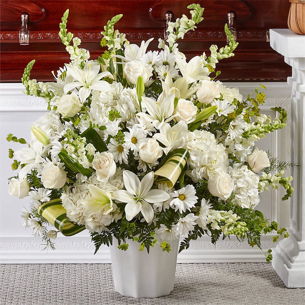Thoughts of Tranquility Floor Basket – Ashland Floral Gardens Llc, Ashland OH