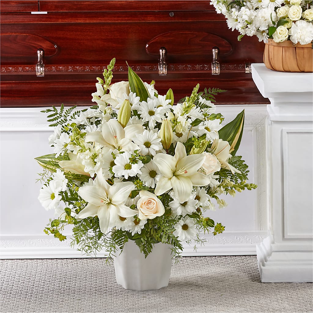 Thoughts of Tranquility Floor Basket – Ashland Floral Gardens Llc, Ashland OH