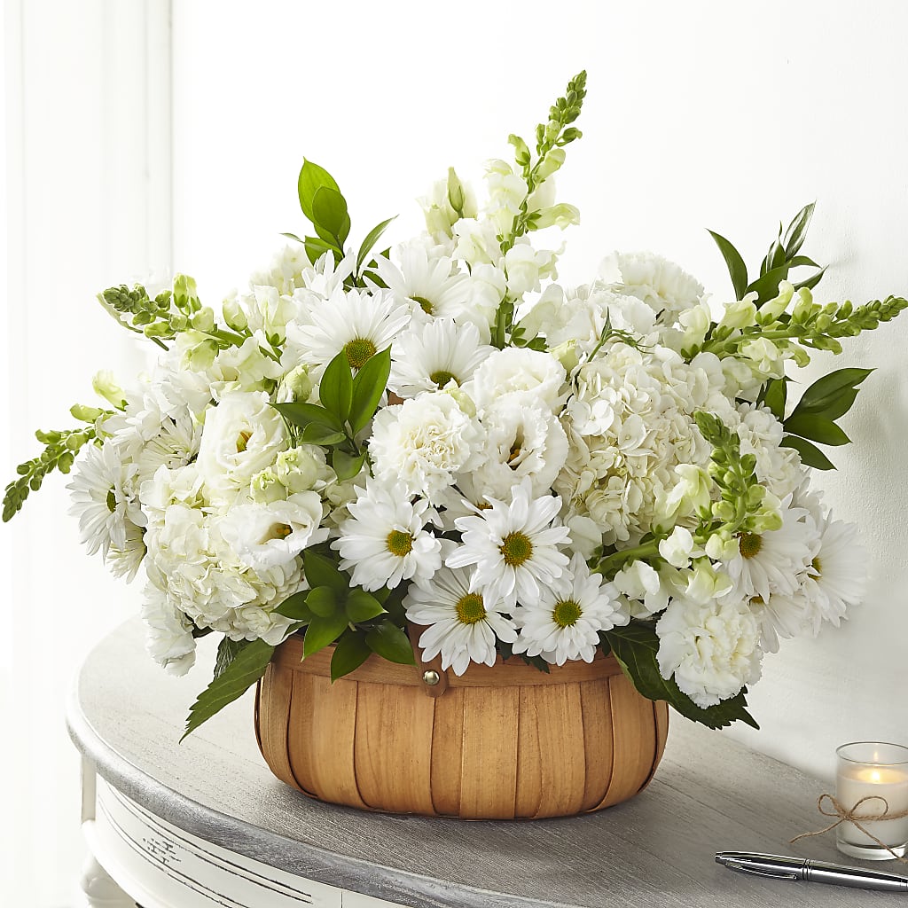 Pure Ivory Basket – Ashland Floral Gardens Llc, Ashland OH