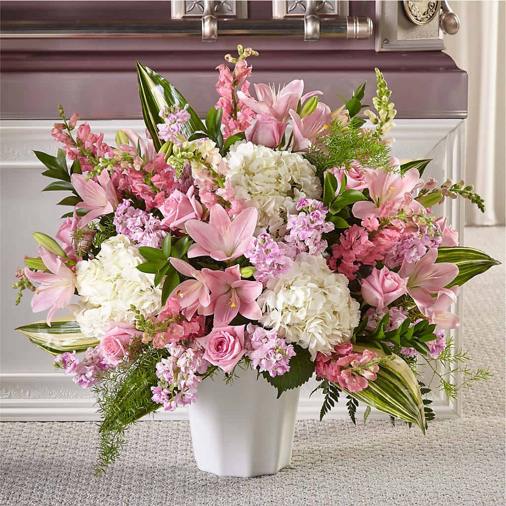 Simply Serene Floor Basket – Ashland Floral Gardens Llc, Ashland OH