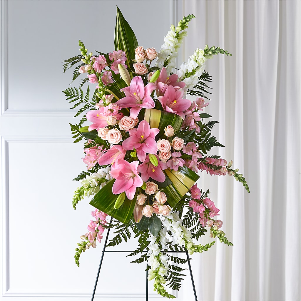Elegant Embrace Standing Spray – Ashland Floral Gardens Llc, Ashland OH