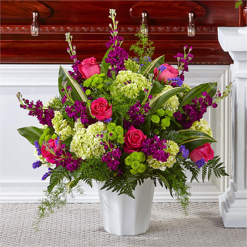 Beautiful Horizons Floor Basket – Ashland Floral Gardens Llc, Ashland OH