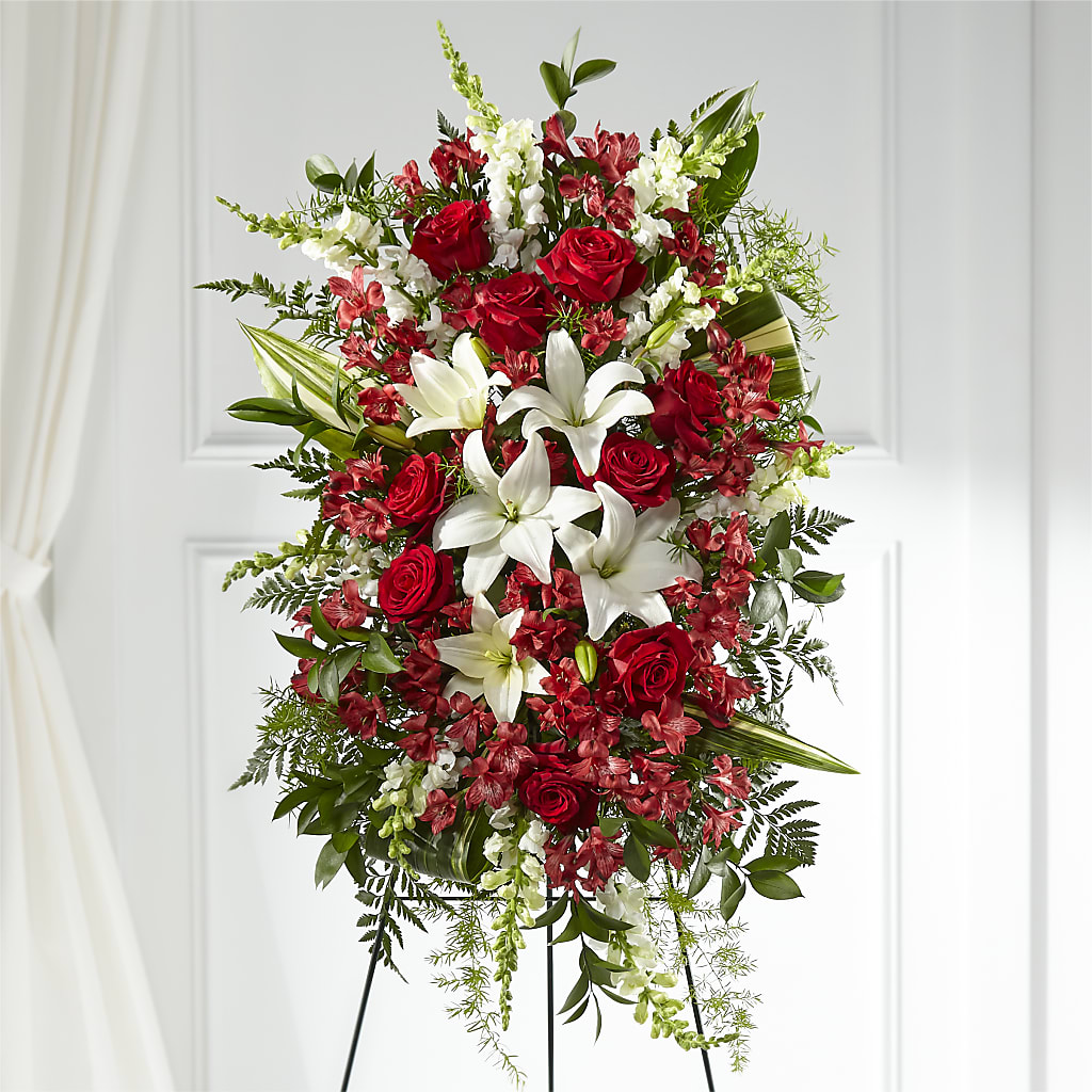 Everlasting Memory Standing Spray – Ashland Floral Gardens Llc, Ashland OH