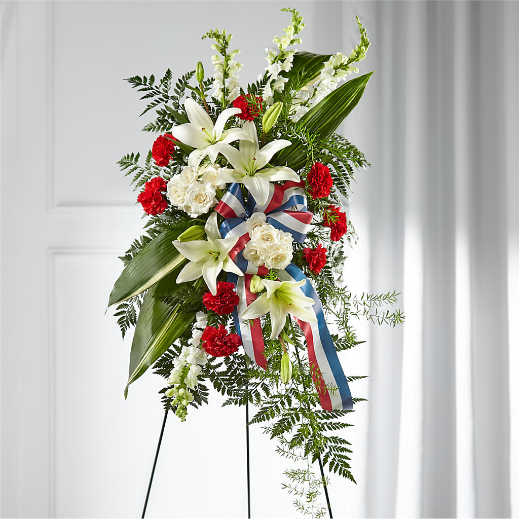 Stars of Life Standing Spray – Ashland Floral Gardens Llc, Ashland OH