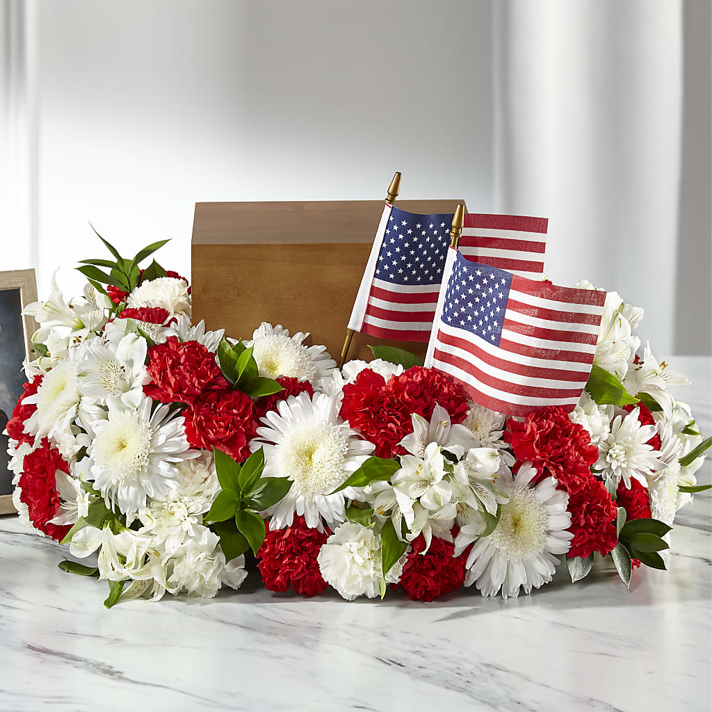 Spirit of Patriotism Cremation Adornment – Ashland Floral Gardens Llc, Ashland OH