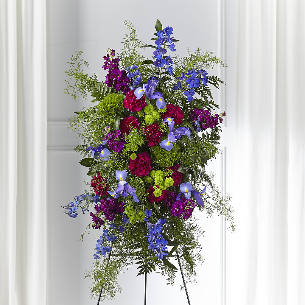 Heavenly Skies Standing Spray – Ashland Floral Gardens Llc, Ashland OH