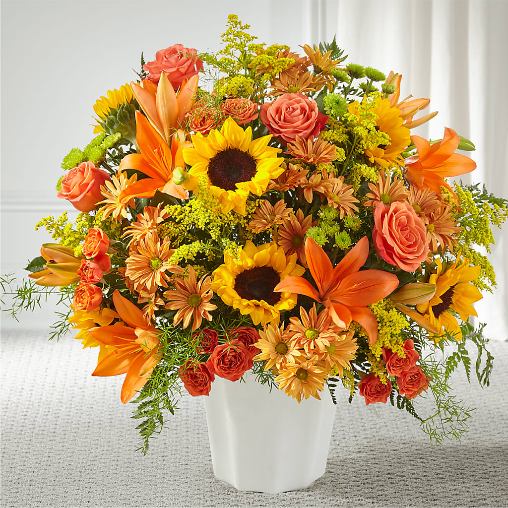Harvest Thoughts Floor Basket – Ashland Floral Gardens Llc, Ashland OH