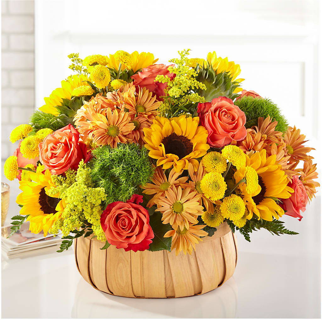 Harvest Sunflower Basket – Ashland Floral Gardens Llc, Ashland OH