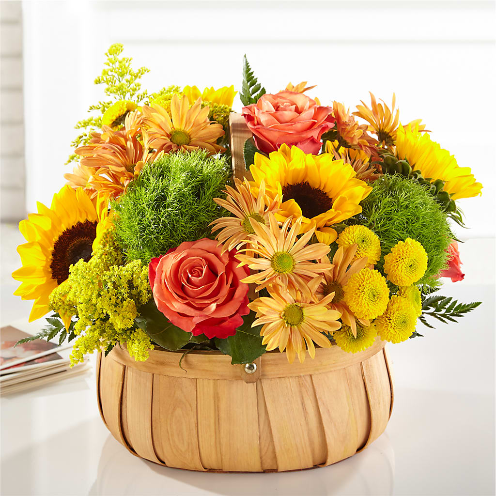 Harvest Sunflower Basket – Ashland Floral Gardens Llc, Ashland OH