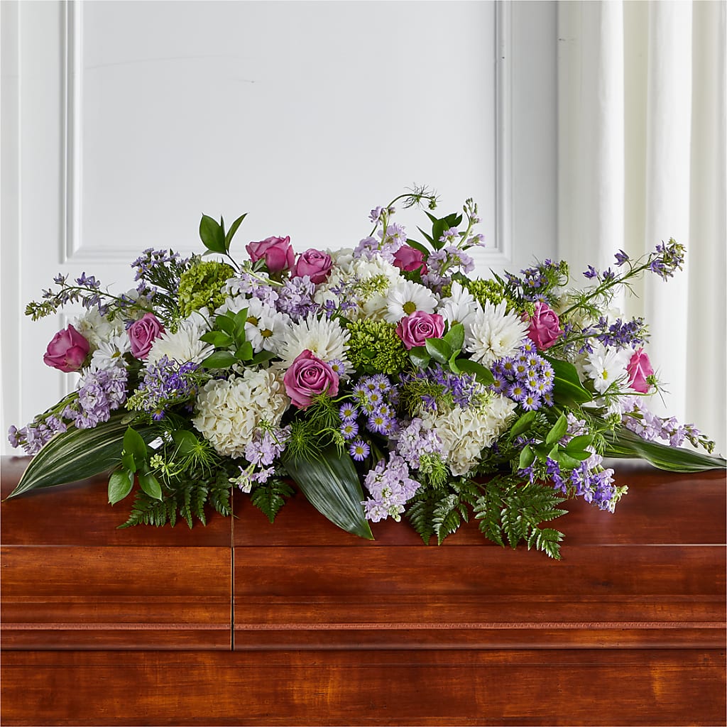 Meadows of Serenity Casket Spray – Ashland Floral Gardens Llc, Ashland OH