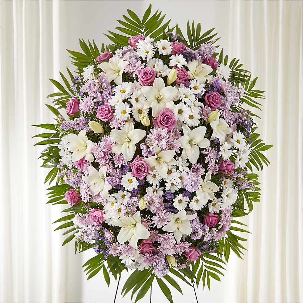 Surrounded by Love Standing Spray – Ashland Floral Gardens Llc, Ashland OH