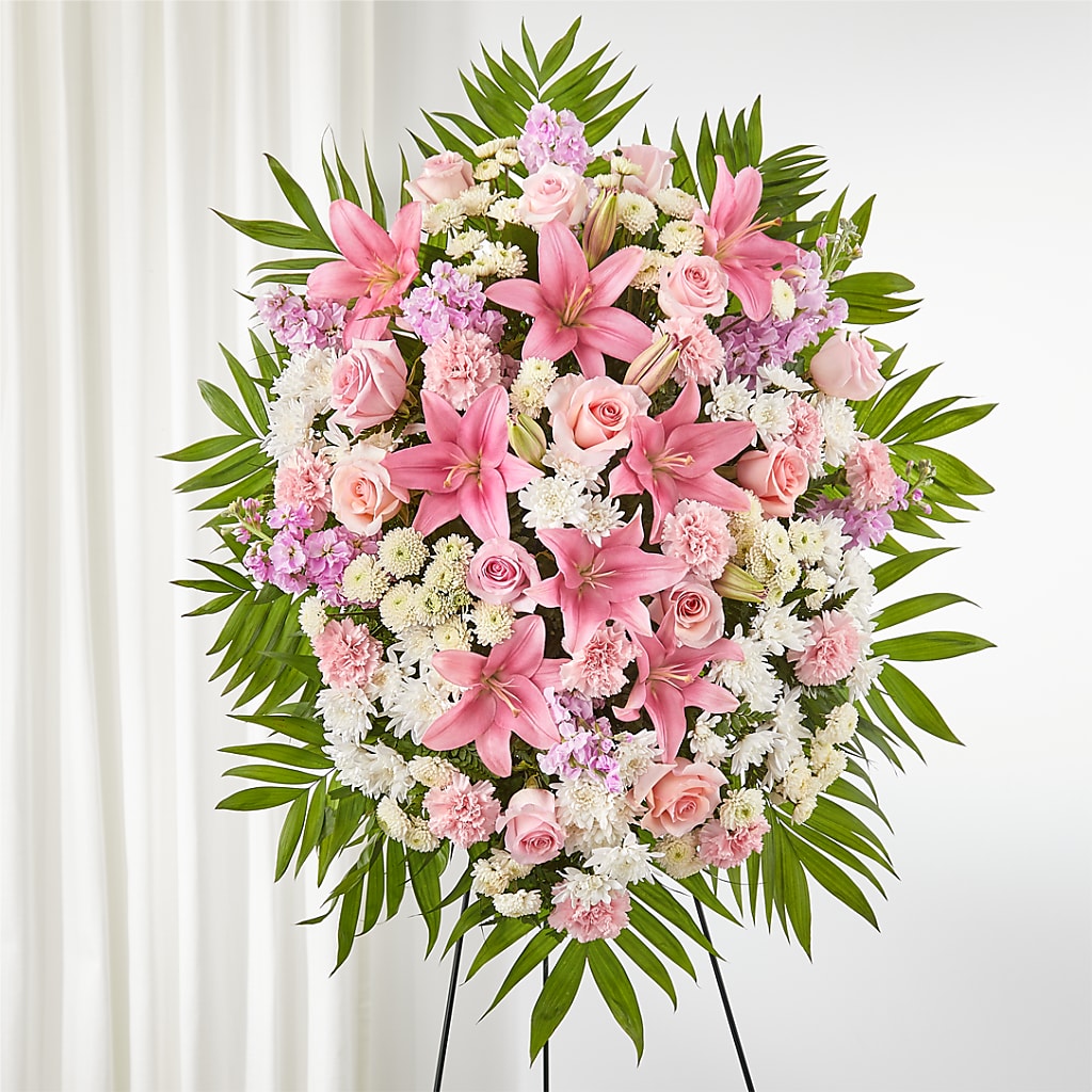 Offering Solace Standing Spray – Ashland Floral Gardens Llc, Ashland OH
