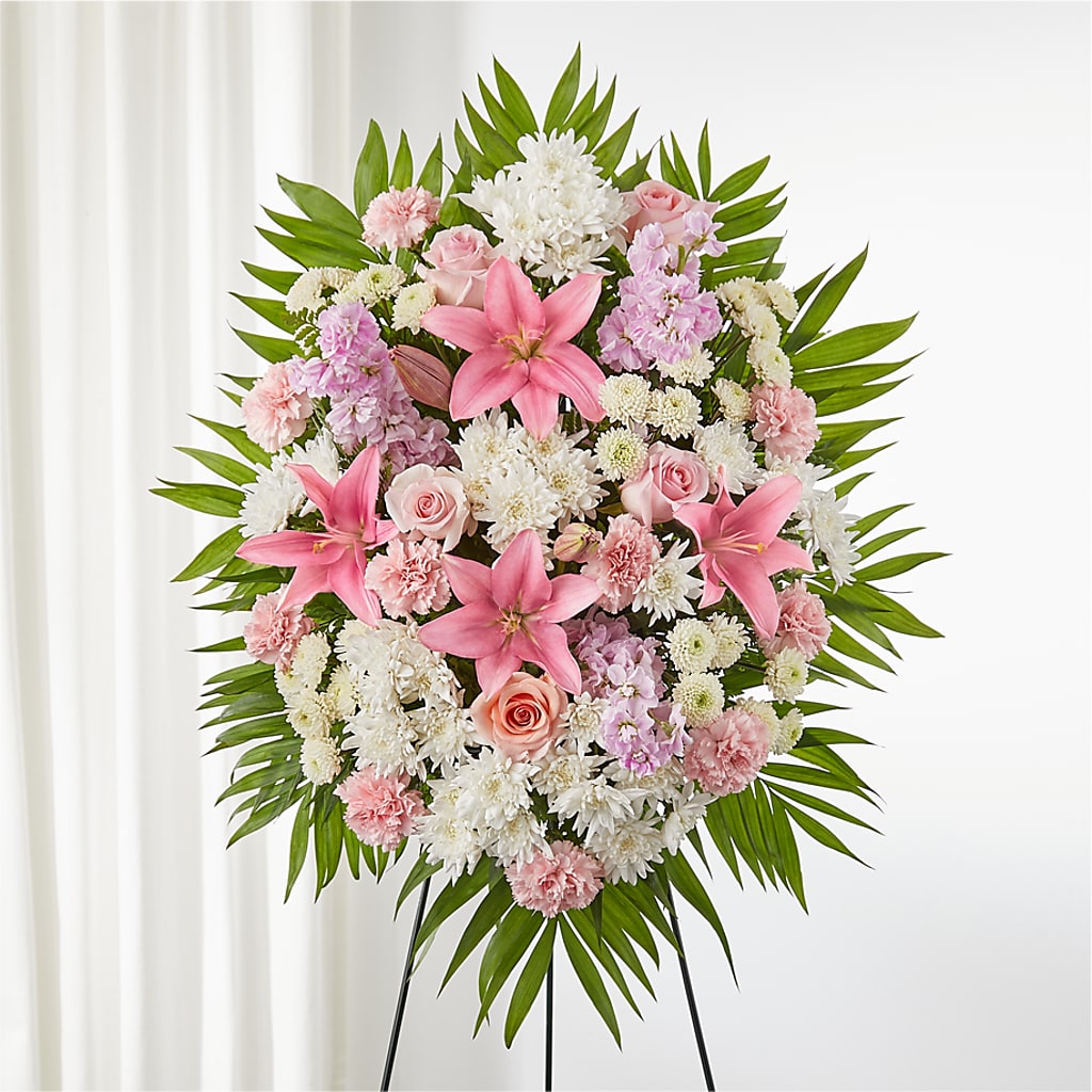 Offering Solace Standing Spray – Ashland Floral Gardens Llc, Ashland OH