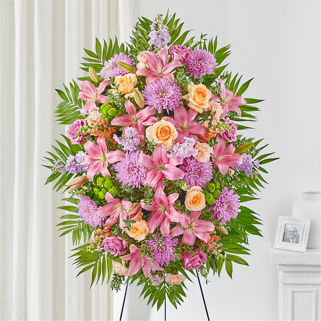 Love & Light Standing Spray – Ashland Floral Gardens Llc, Ashland OH