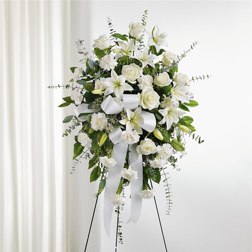 With Care Standing Spray – Ashland Floral Gardens Llc, Ashland OH