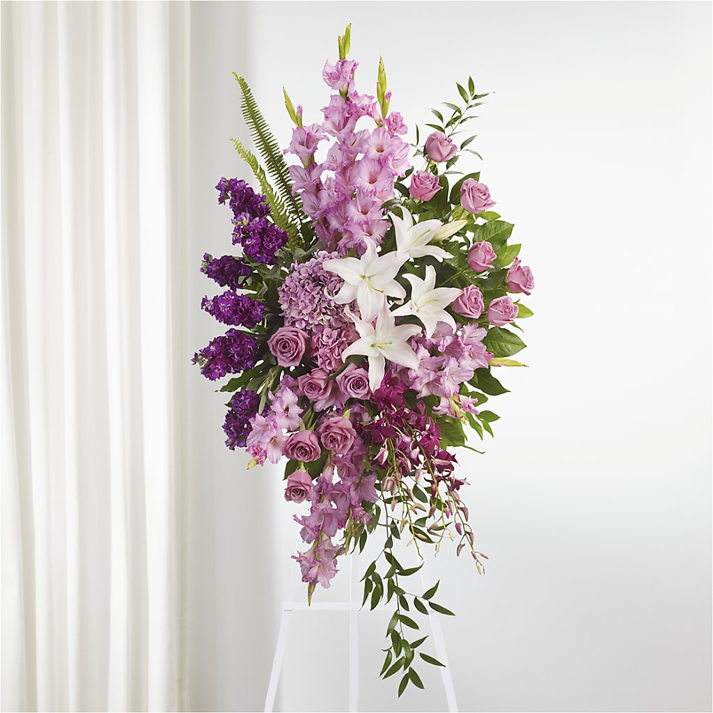 Never Alone Standing Spray – Ashland Floral Gardens Llc, Ashland OH