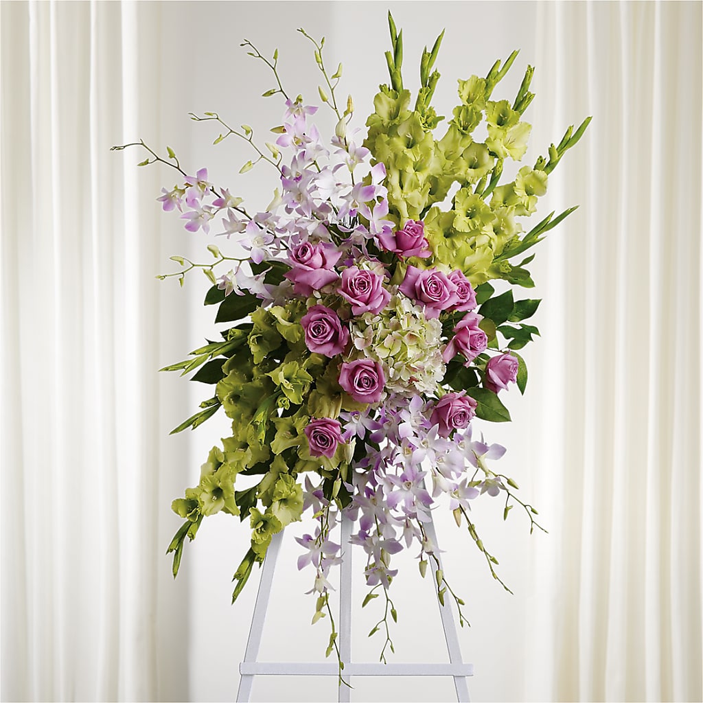 Lasting Legacy Standing Spray – Ashland Floral Gardens Llc, Ashland OH
