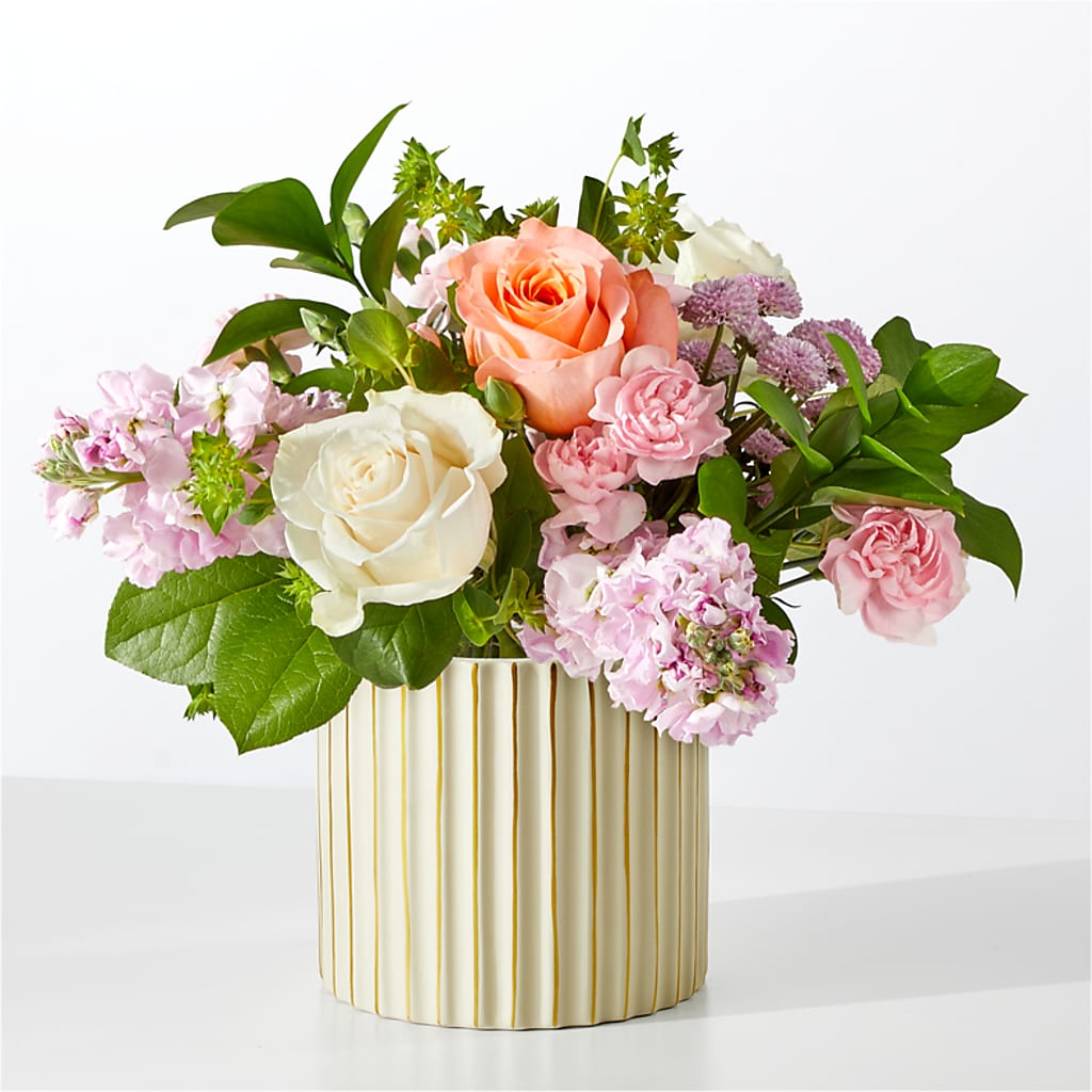 French Market Bouquet with Ivory Vase – Ashland Floral Gardens Llc, Ashland OH