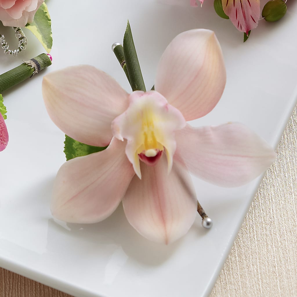 Pink Cymbidium Boutonniere – Ashland Floral Gardens Llc, Ashland OH