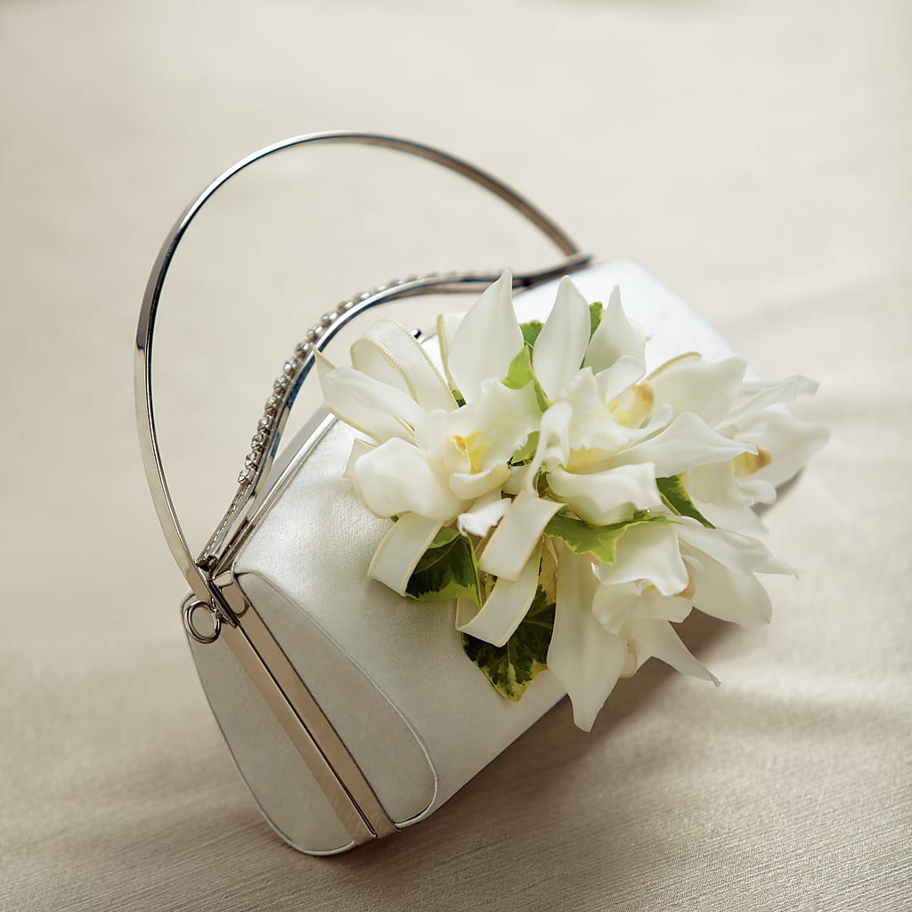 White Purse Decor – Ashland Floral Gardens Llc, Ashland OH