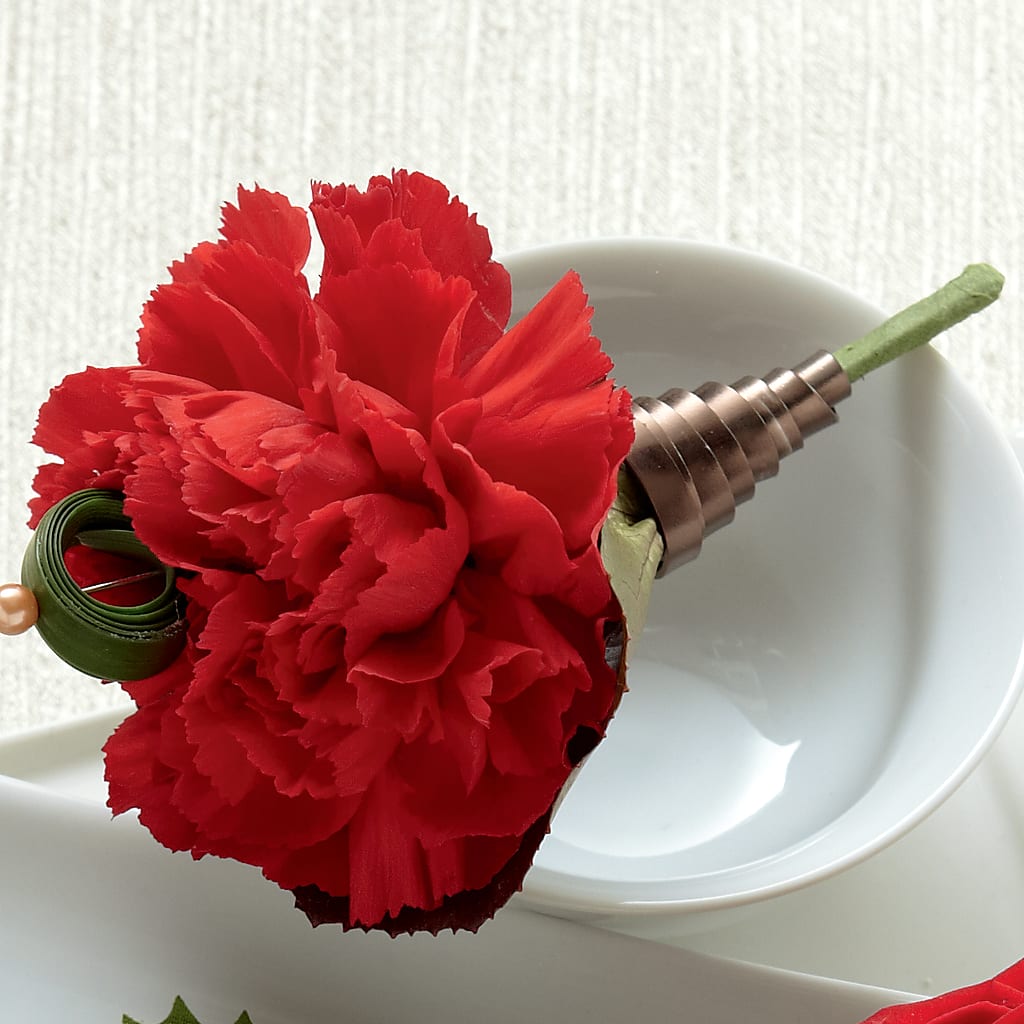 Red Carnation Boutonniere – Ashland Floral Gardens Llc, Ashland OH