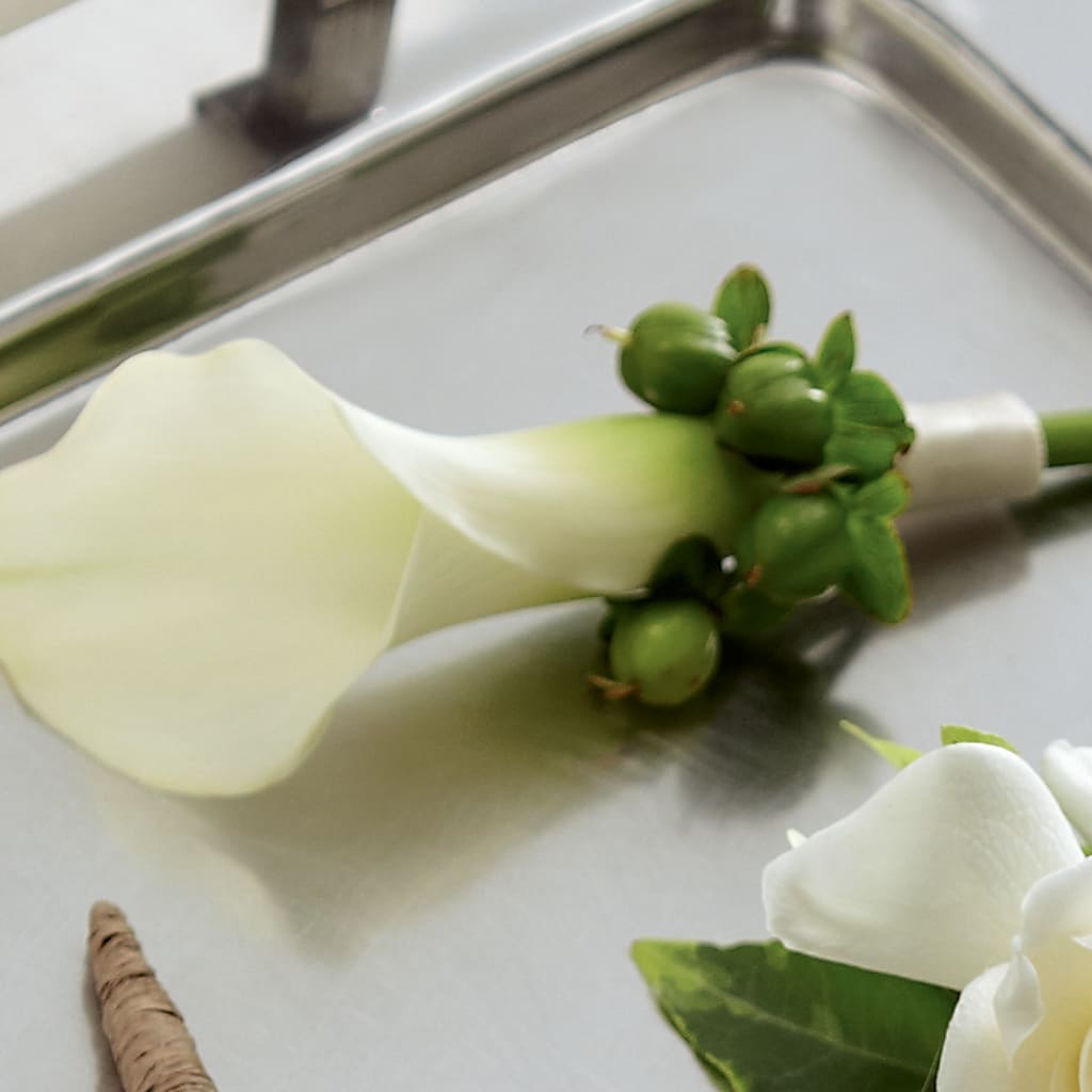 White Calla Boutonniere – Ashland Floral Gardens Llc, Ashland OH