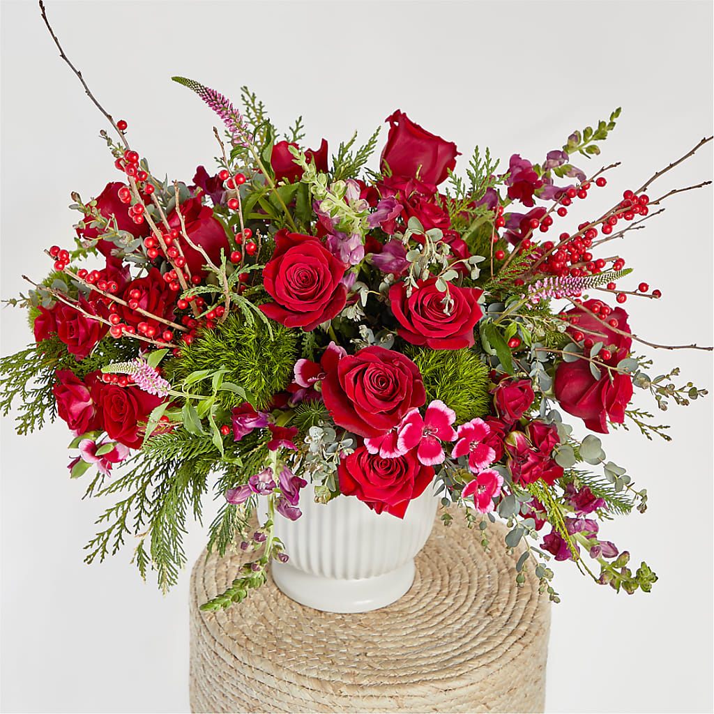 Big Red Bow Bouquet –  Ashland Floral Gardens Llc, Ashland OH