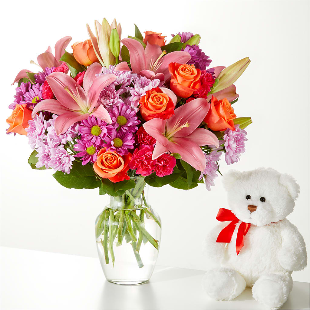 One and Only Bouquet and Bear Bundle –  Ashland Floral Gardens Llc, Ashland OH
