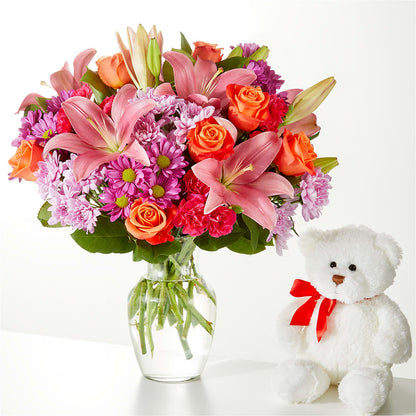 One and Only Bouquet and Bear Bundle –  Ashland Floral Gardens Llc, Ashland OH