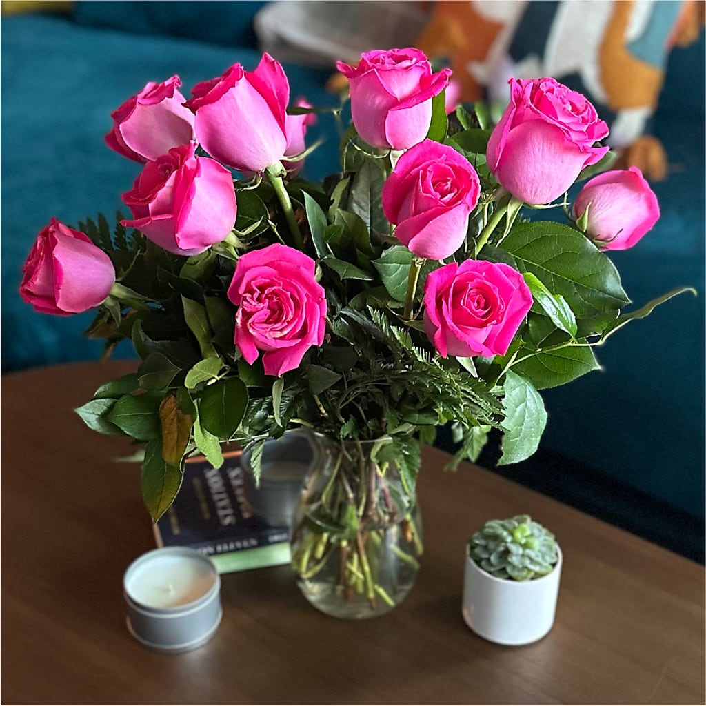 Long Stem Pink Rose Bouquet –  Ashland Floral Gardens Llc, Ashland OH