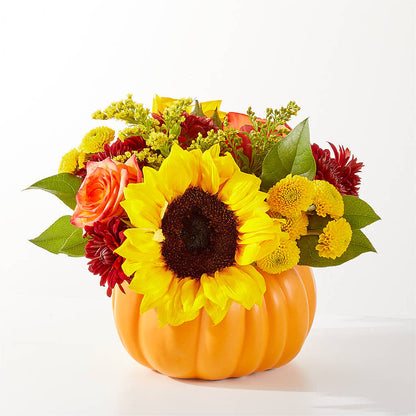 Golden Gourd Pumpkin Bouquet –  Ashland Floral Gardens Llc, Ashland OH