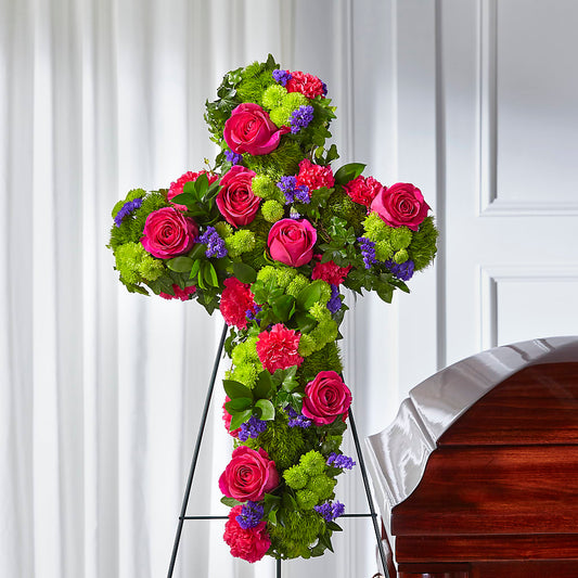 Tribute Rose Floral Cross –  Ashland Floral Gardens Llc, Ashland OH