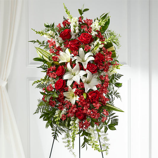Everlasting Memory Standing Spray –  Ashland Floral Gardens Llc, Ashland OH