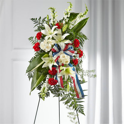 Stars of Life Standing Spray –  Ashland Floral Gardens Llc, Ashland OH