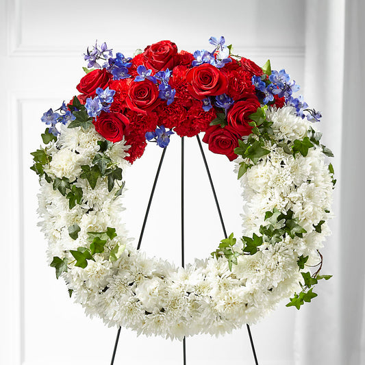 Patriotic Passion Wreath –  Ashland Floral Gardens Llc, Ashland OH