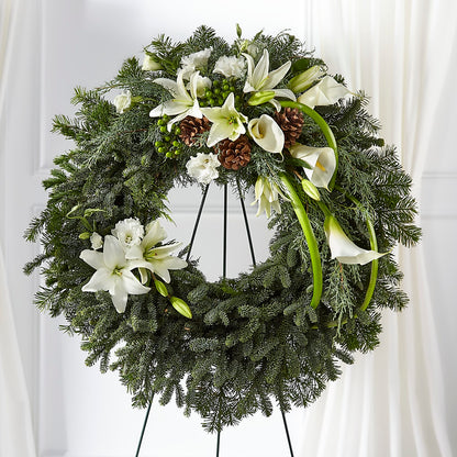 Greens of Hope Wreath –  Ashland Floral Gardens Llc, Ashland OH