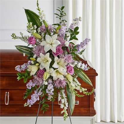 Grateful Hearts Standing Spray –  Ashland Floral Gardens Llc, Ashland OH