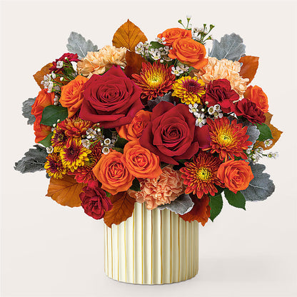 Merlot Bouquet with Ivory Vase –  Ashland Floral Gardens Llc, Ashland OH