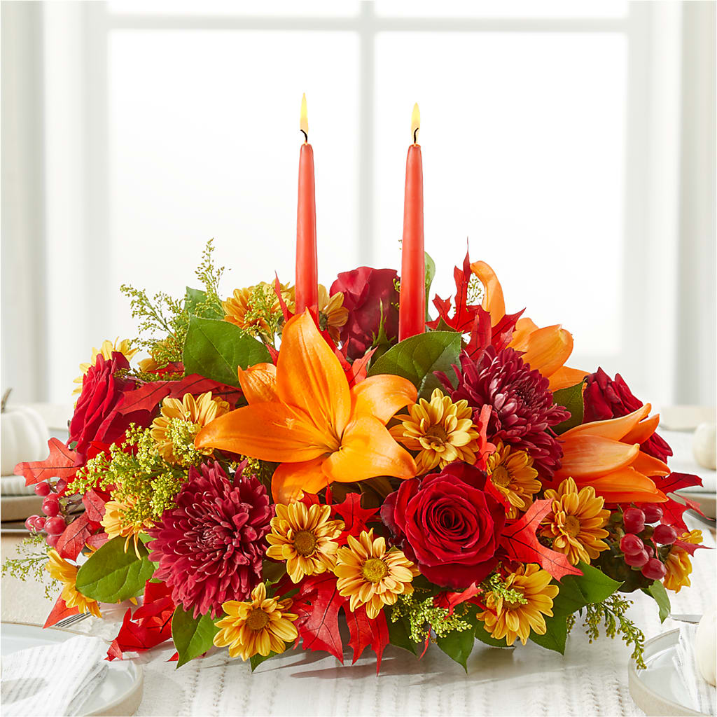 Autumn's Embrace Centerpiece –  Ashland Floral Gardens Llc, Ashland OH