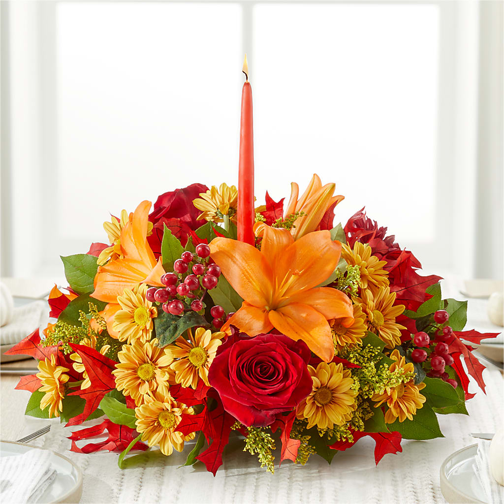 Autumn's Embrace Centerpiece –  Ashland Floral Gardens Llc, Ashland OH